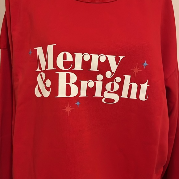 “Merry and Bright” Christmas Sweatshirt - Picture 4 of 6
